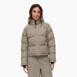 Aritzia Shorty Superpuff ~ Brown Taupe Beige